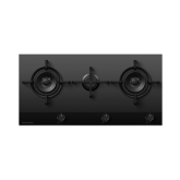 Fisher & Paykel 90cm Black Glass Gas Hob with 3 Burners