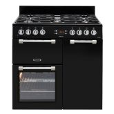 Leisure CK90G232K 90cm Gas Rangecooker with Double Oven and Gas Hob - Black