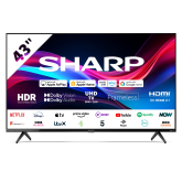 Sharp 4T-C43GJ4225K 43" 4K UHD Frameless Smart Roku TV