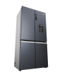 Haier HCR5919EHMB 90cm 60/40 Frost Free American Fridge Freezer - Brushed Black