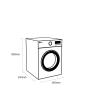 LG FDV709W 9kg Tumble Dryer White