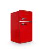 Montpellier MAB2035ER 45.3cm Low Frost Undercounter Retro Fridge Freezer - Red