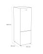 Sensis RFCMF0154EW 54.5cm 60/40 Total NoFrost Fridge Freezer - White