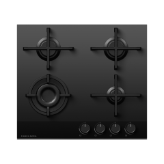 Fisher & Paykel 60cm Black Glass Gas Hob Overview