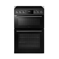 Midea MFO24EME4R118-BK 60cm Double Oven Cooker Black