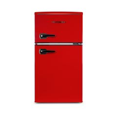 Montpellier MAB2035ER 45.3cm Low Frost Undercounter Retro Fridge Freezer - Red