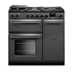 Rangemaster AURA90DFP Duel Fuel Cooker Slate Onyx Trim