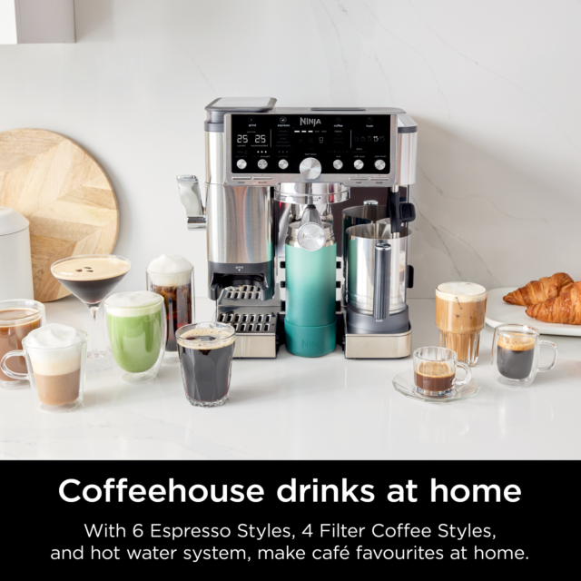 Ninja ES701UK Luxe Café Pro Series Espresso Machine - Black/Stainless Steel