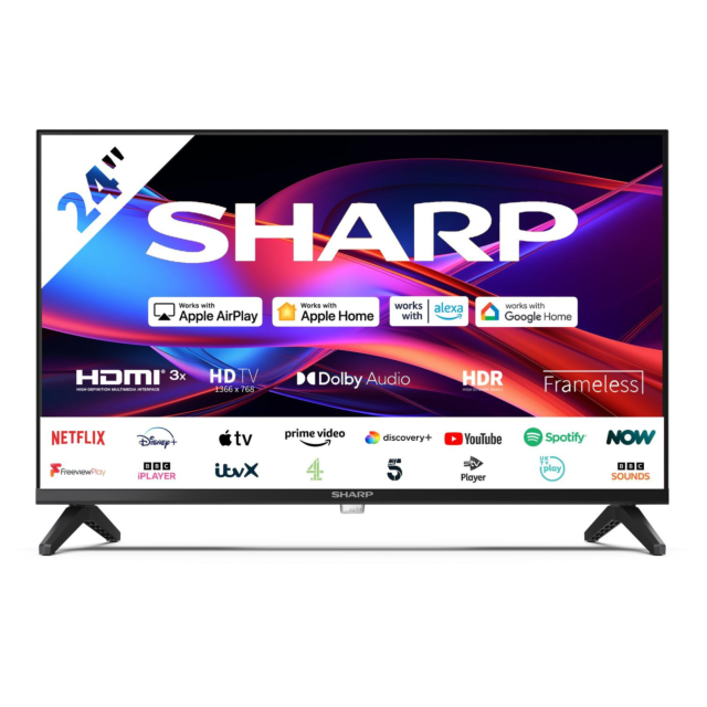 Sharp 1T-C24GD2225K 24inch HD Ready Frameless Smart Roku TV