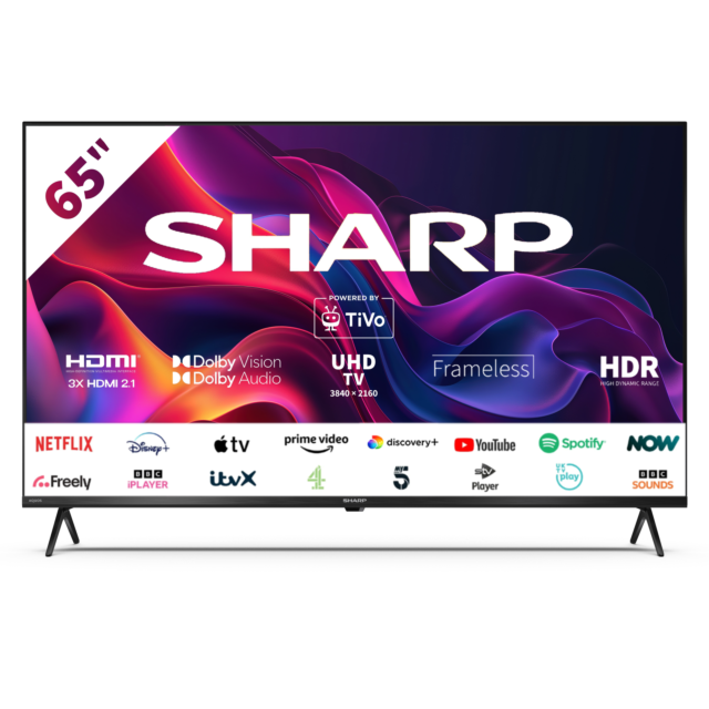 Sharp 4T-C65GK4245KB 65inch 4K UHD Frameless Smart TiVo TV